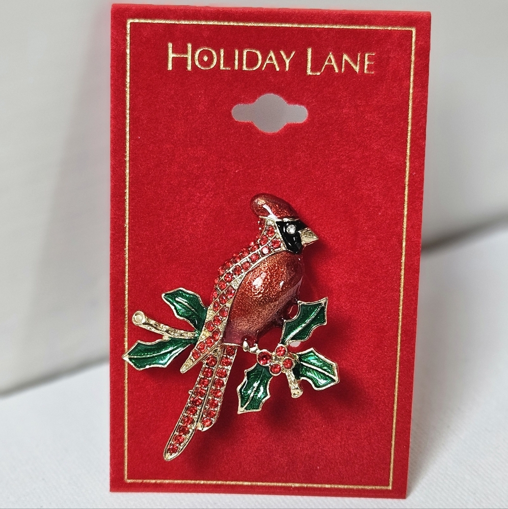 Holiday Lane Red Cardinal Pin